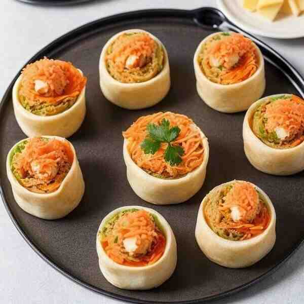 Крабовые рулетики с сыром